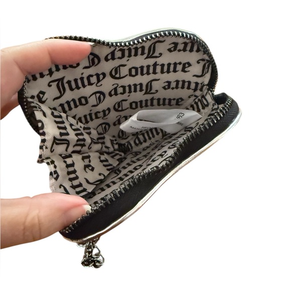 Juicy Couture Black Heart Wristlet with Chain Strap - Picture 5 of 5